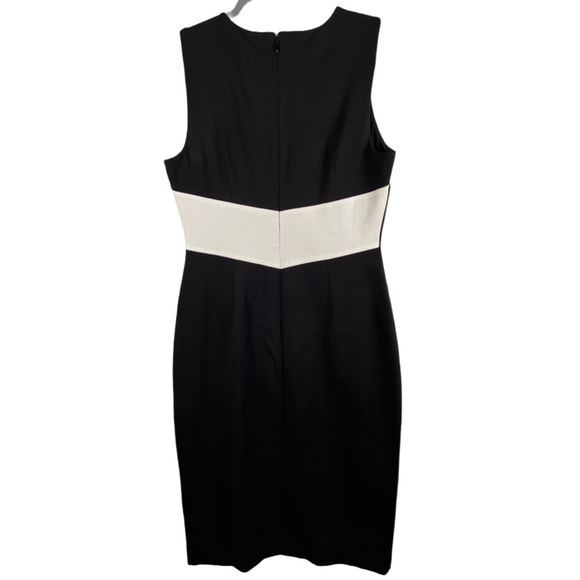 WHITE HOUSE BLACK MARKET COLOR BLOCK SHEATH DRESS | Black / Multi | Size 6 - Picture 2 of 5